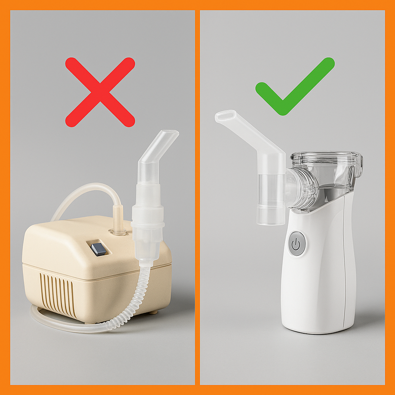 Nebulizador e Inalador VersátylMax | Silencioso Portátil – 2 em 1